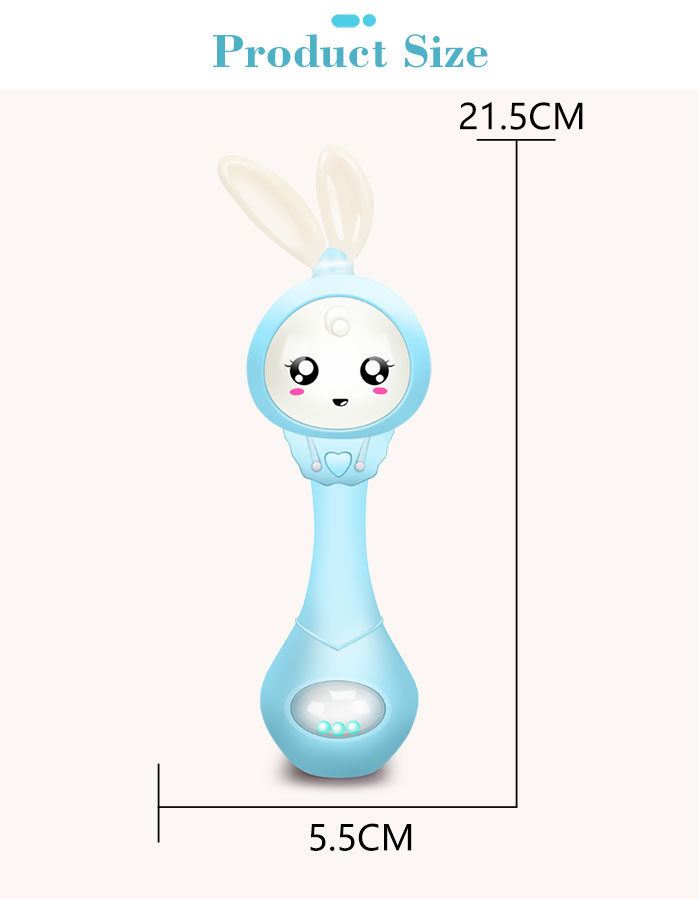 Baby's Music Teether Bunny Rattle Toy Baby's Music Teether Bunny Rattle Toy